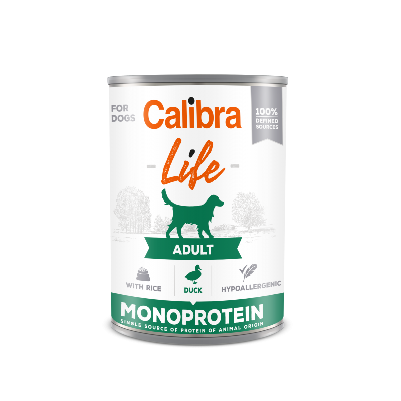 Calibra Dog Life Can Duck with Rice 400g