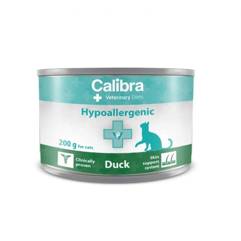 Calibra Cat can Hypoallergenic Duck 200g