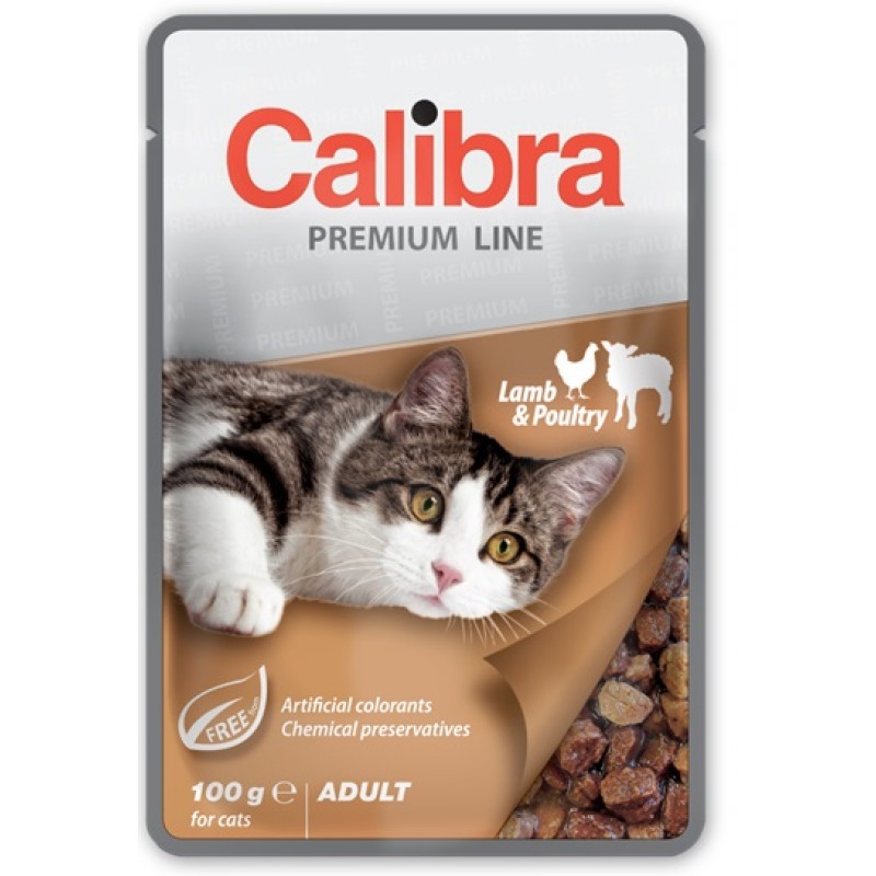 Calibra Cat pouch Premium Adult Lamb&Poultry 1...