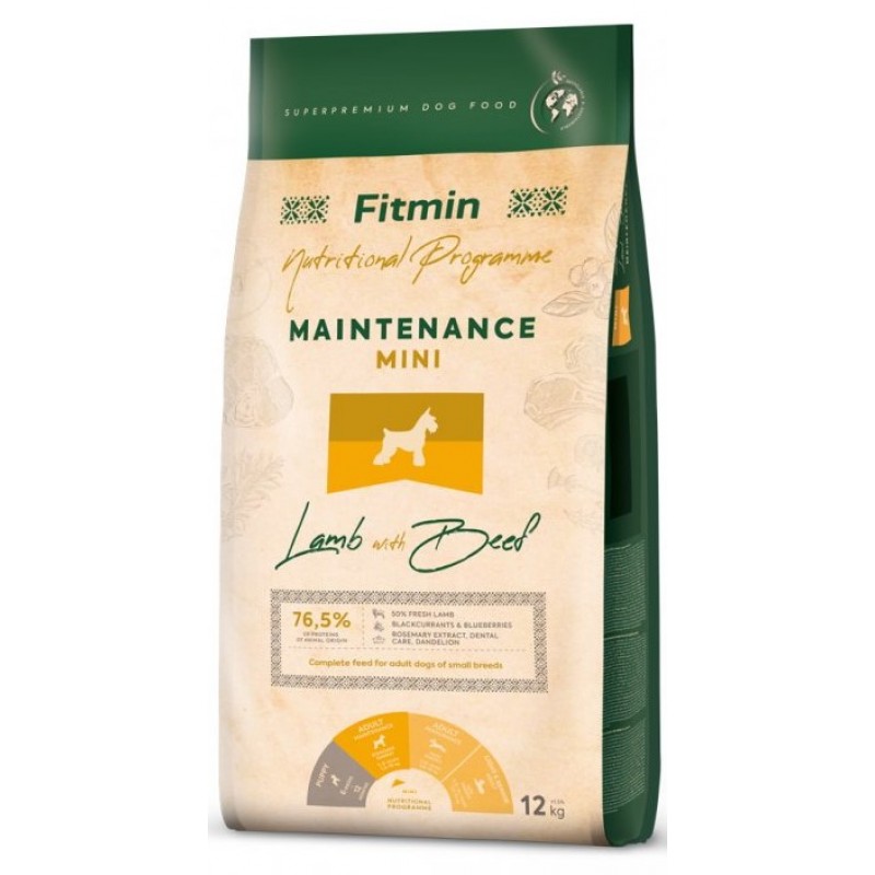 Fitmin Mini Maintenance Lamb Beef 12 kg