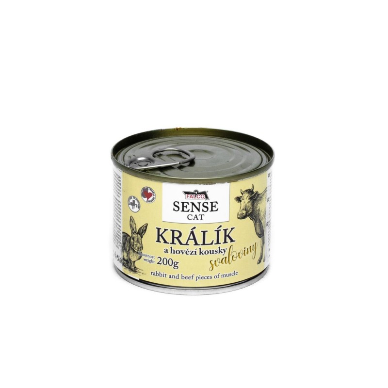 Falco SENSE CAT rabbit a pieces of beef muscle 200...