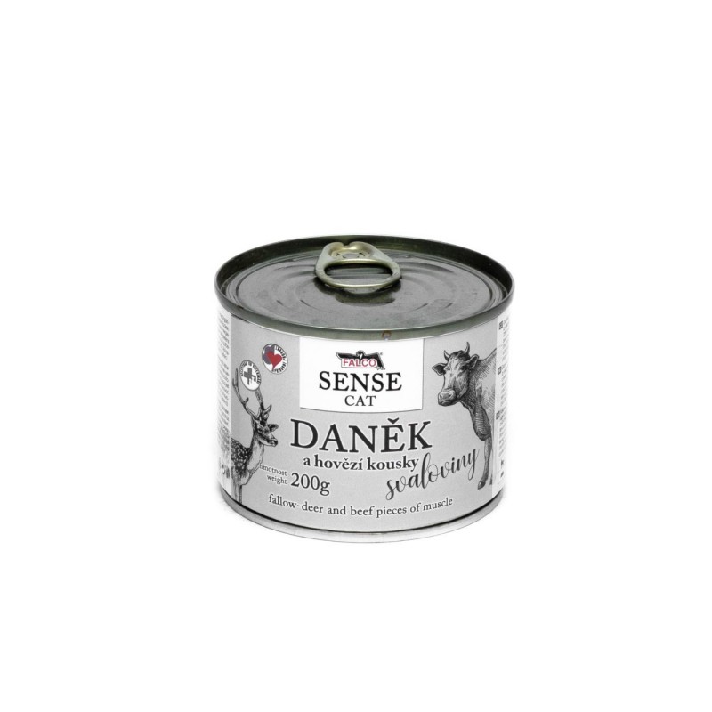 Falco SENSE CAT fallow deer a pieces of beef muscl...