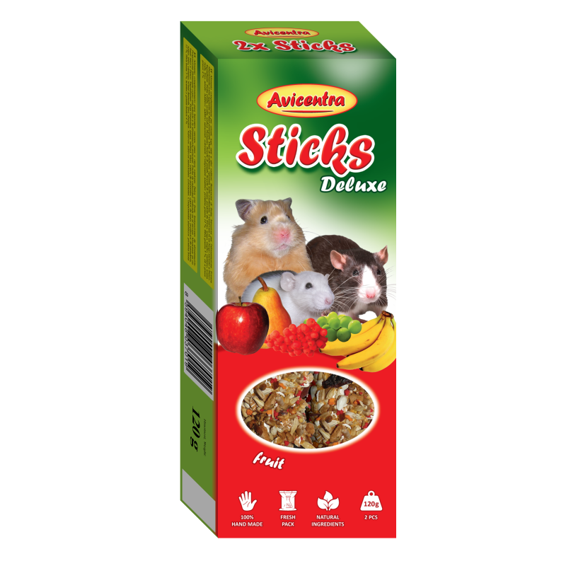Avicentra Sticks hamster, rat, mouse - fruit 2 pcs