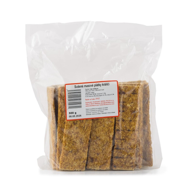 Falco Dried meat slices rabbir 500g