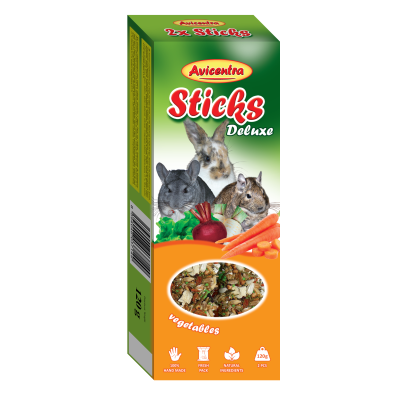 Avicentra Sticks degu, rabbit, guinea pig - vegeta...