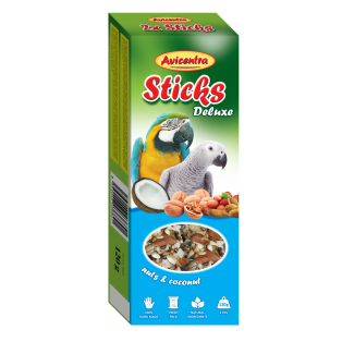 Avicentra Sticks parrot - nuts and coconut 2 pcs
