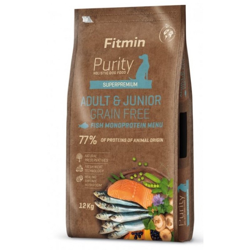 Fitmin Purity GF Adult&Junior Fish menu 12kg