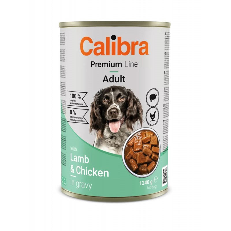 Calibra Dog Premium can with Lamb&Chicken 1240...