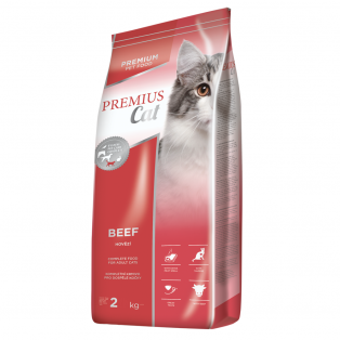 Сухой корм Fitmin Premius cat Beef 2 kg