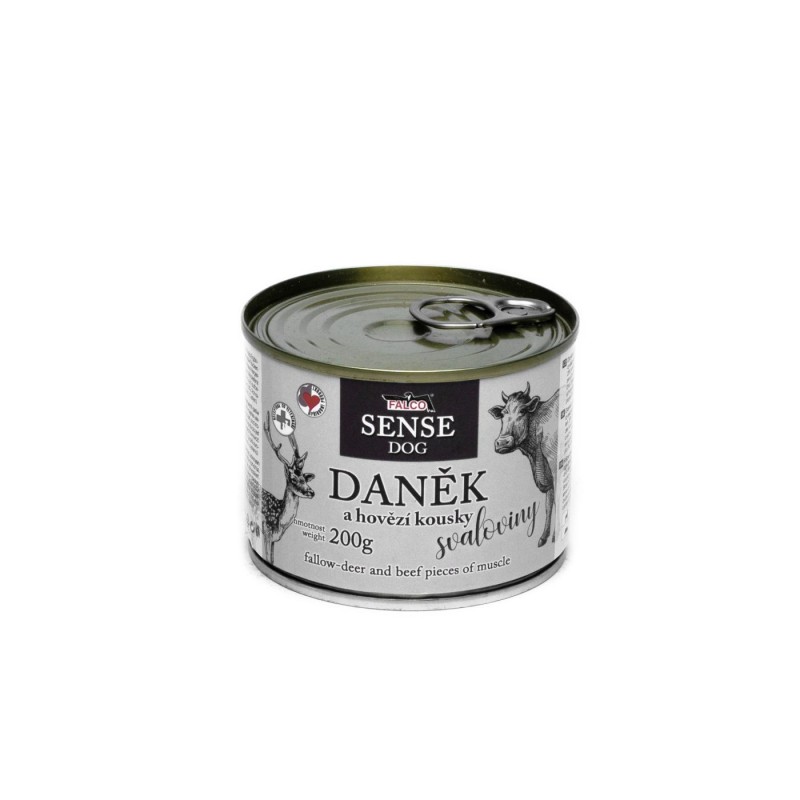 Falco SENSE DOG fallow deer a pieces of beef muscl...