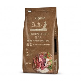 Fitmin dog Purity Rice Senior&Light Venison&Lamb 12 kg